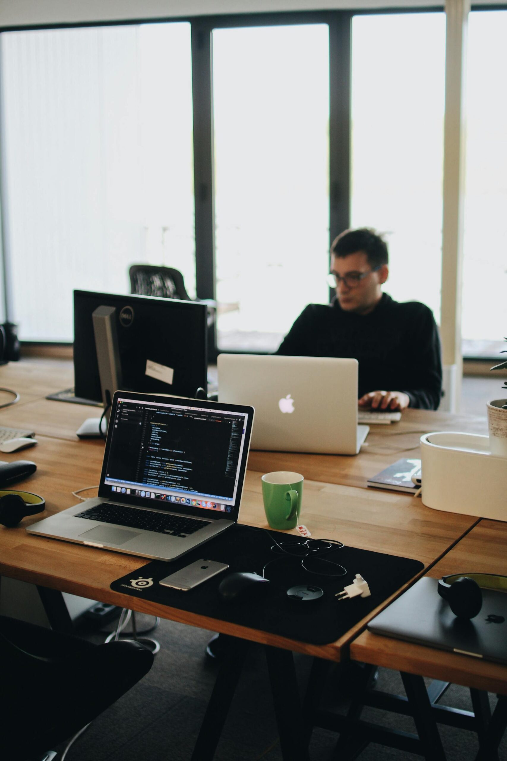 website development agency employee at the office